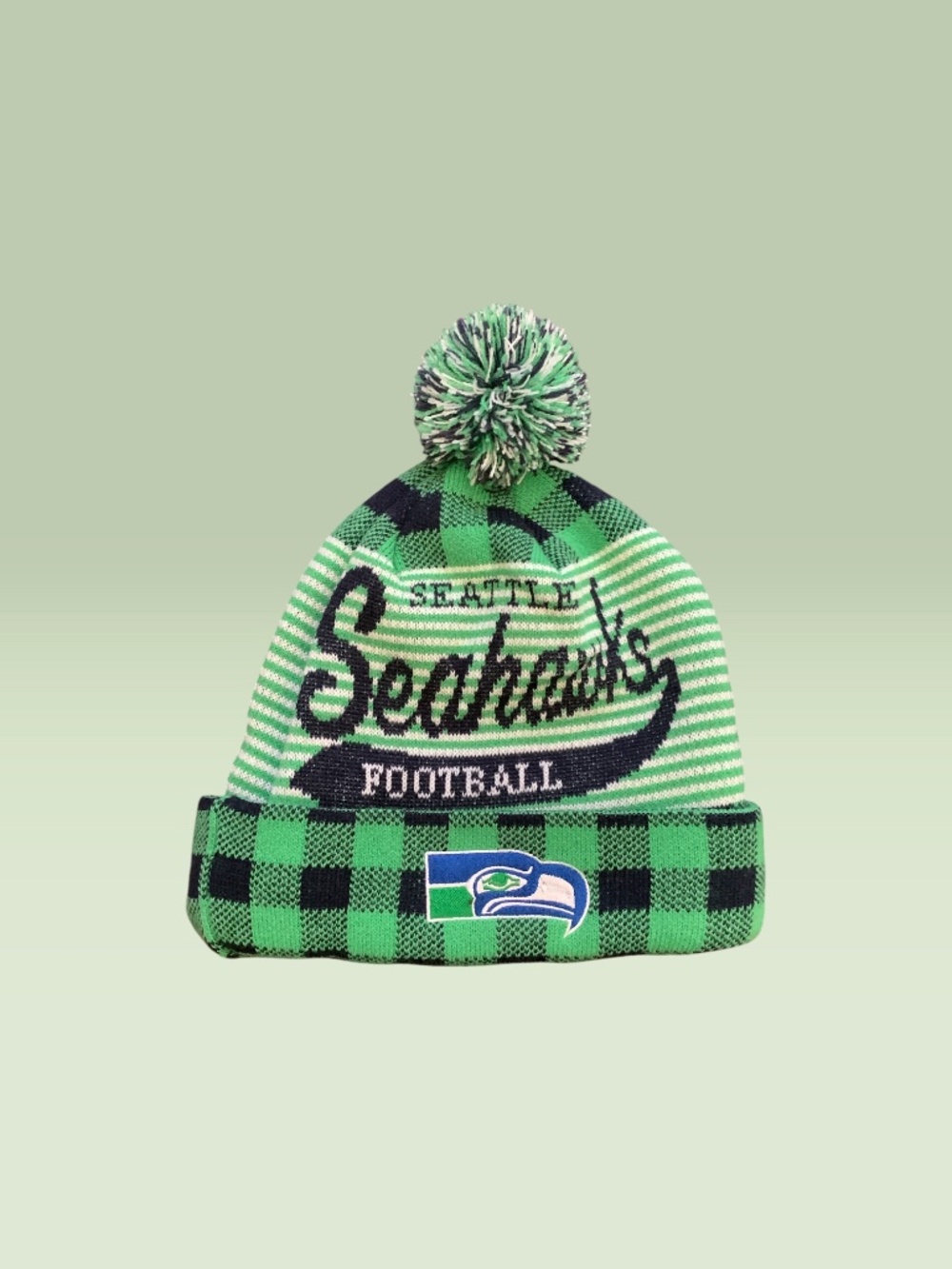 Seattle Seahawks Football Knit Cap Hat